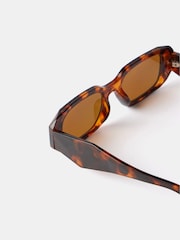 Mint Velvet Brown Rectangular Sunglasses - Image 6 of 6