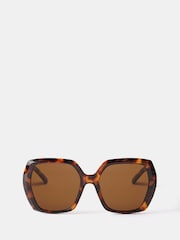 Mint Velvet Brown Oversized Sunglasses - Image 2 of 2