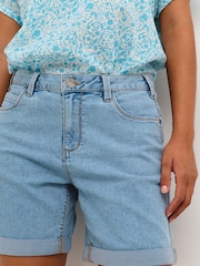 Kaffe Blue Vicky Denim Shorts - Image 4 of 6