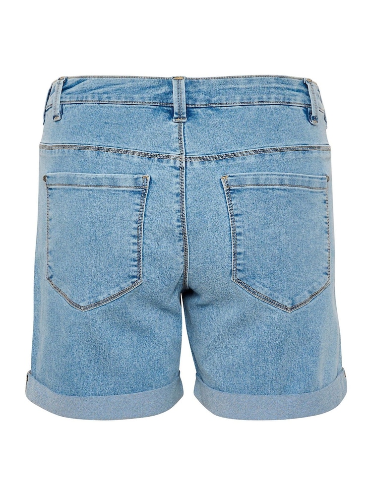 Kaffe Blue Vicky Denim Shorts - Image 6 of 6