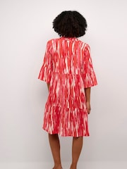 Kaffe Arina 3/4 Sleeve A-Line Fit Black Dress - Image 4 of 4