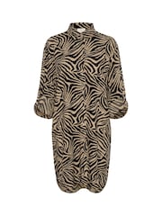 Kaffe Milia Mid Thigh Length Shirt Black Dress - Image 1 of 3