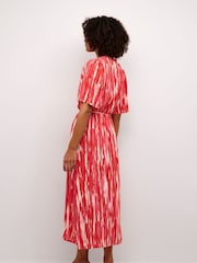 Kaffe Arina Half Sleeve V-Neck Maxi Dress - Image 2 of 3