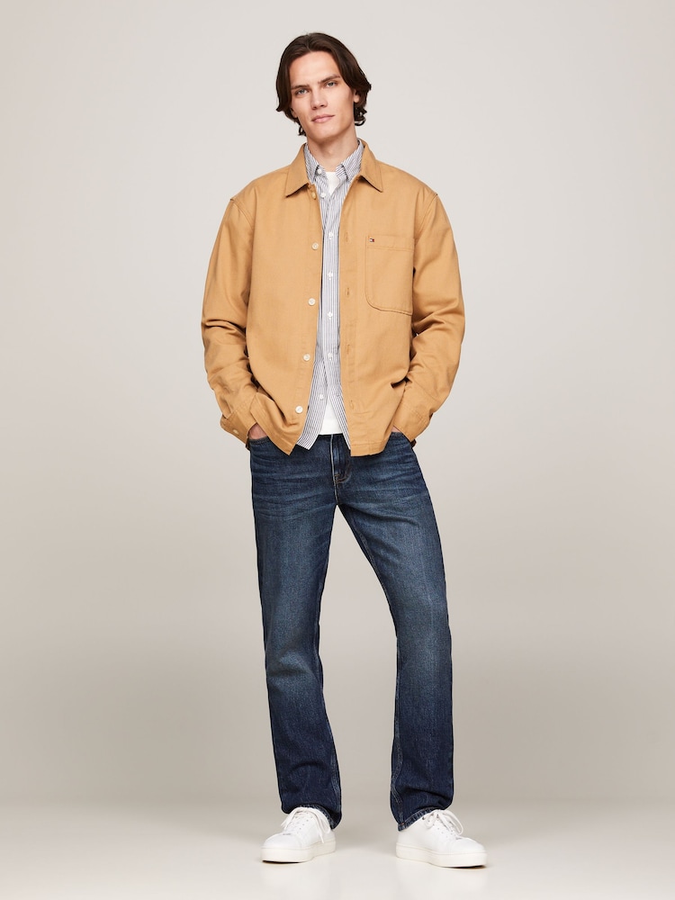 Tommy Hilfiger Brown 100% Cotton Twill Shirt Jacket - Image 1 of 5