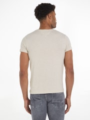 Белый - Tommy Hilfiger Slim Fit Core Stretch Crew Neck T-Shirt - Image 2 of 6