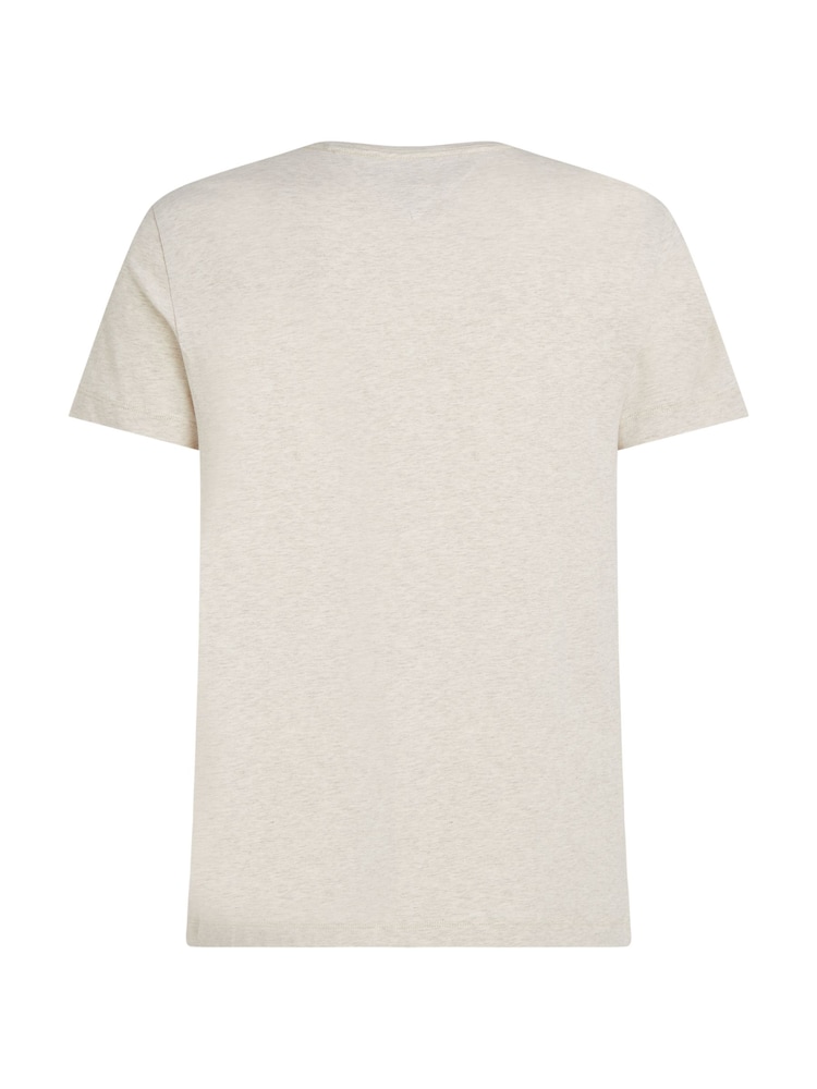 Tommy Hilfiger White Slim Fit Core Stretch Crew Neck T-Shirt - Image 5 of 6