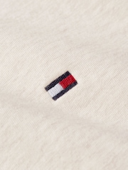 Белый - Tommy Hilfiger Slim Fit Core Stretch Crew Neck T-Shirt - Image 6 of 6