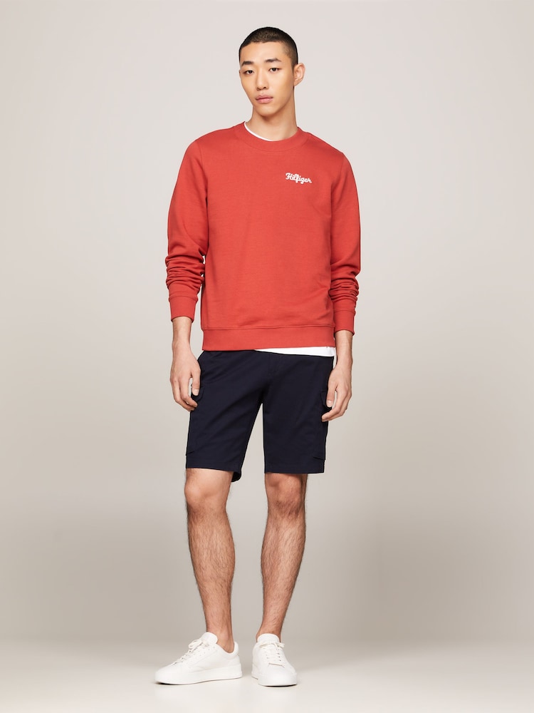 Tommy Hilfiger Red Chainstitch Sweatshirt - Image 1 of 5