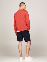Tommy Hilfiger Red Chainstitch Sweatshirt - Image 2 of 5