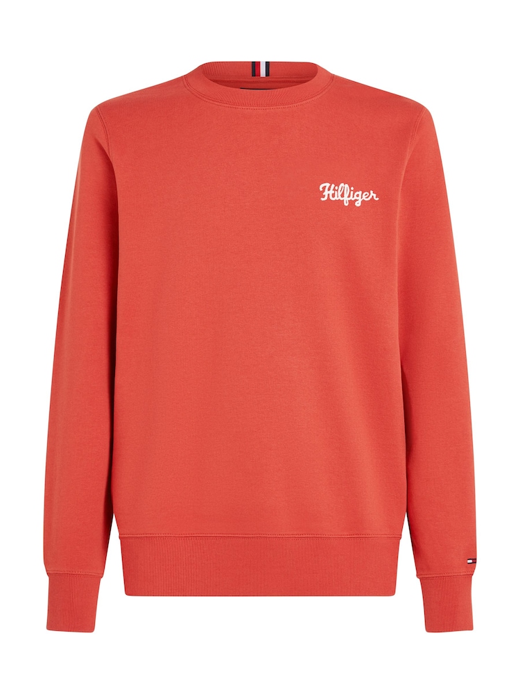 Tommy Hilfiger Red Chainstitch Sweatshirt - Image 5 of 5