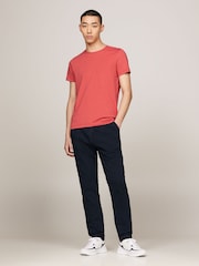 Красный - Tommy Hilfiger Slim Fit Core Stretch Crew Neck T-Shirt - Image 2 of 5