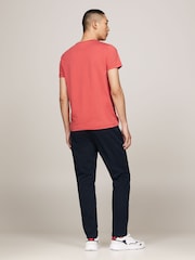 Красный - Tommy Hilfiger Slim Fit Core Stretch Crew Neck T-Shirt - Image 3 of 5