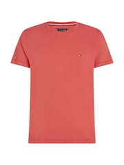 Красный - Tommy Hilfiger Slim Fit Core Stretch Crew Neck T-Shirt - Image 5 of 5