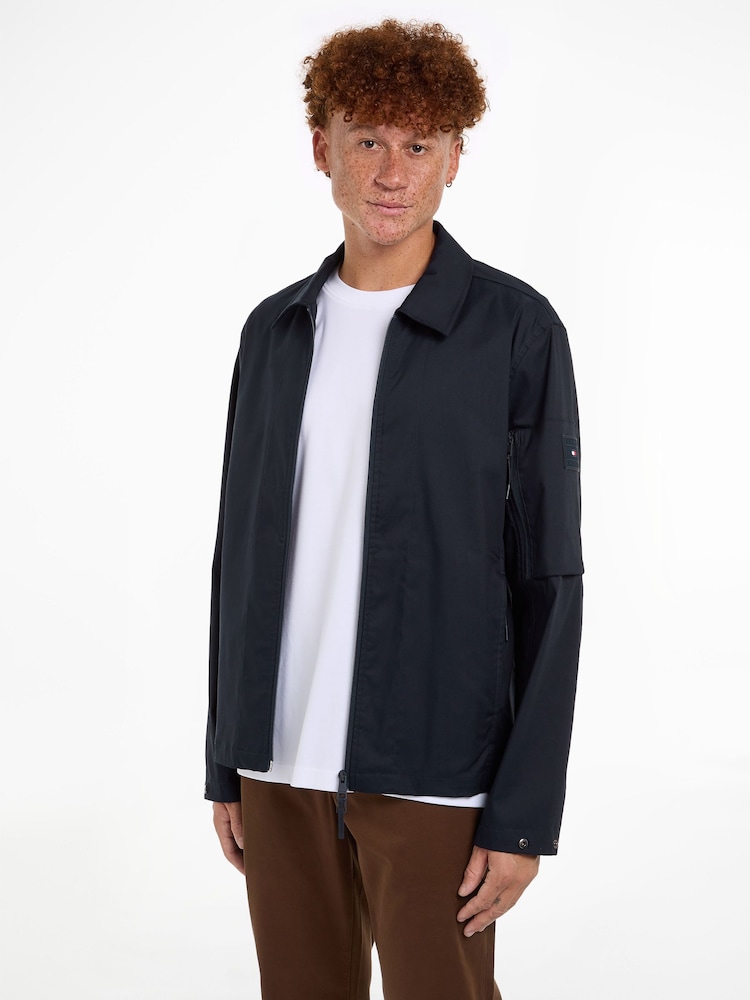 Tommy Hilfiger Blue Technical Shacket - Image 1 of 6 Tommy Hilfiger Blue Technical Shacket - Image 1 of 6