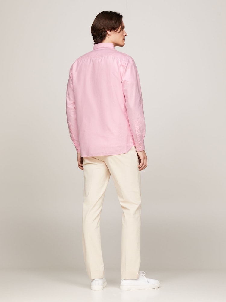 Tommy Hilfiger Pink Solid Heritage Oxford Shirt - Image 2 of 5