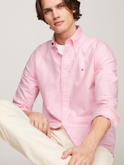 Tommy Hilfiger Pink Solid Heritage Oxford Shirt - Image 3 of 5