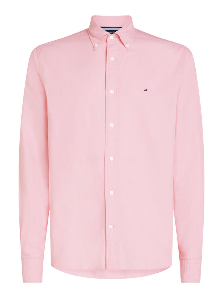 Tommy Hilfiger Pink Solid Heritage Oxford Shirt - Image 5 of 5