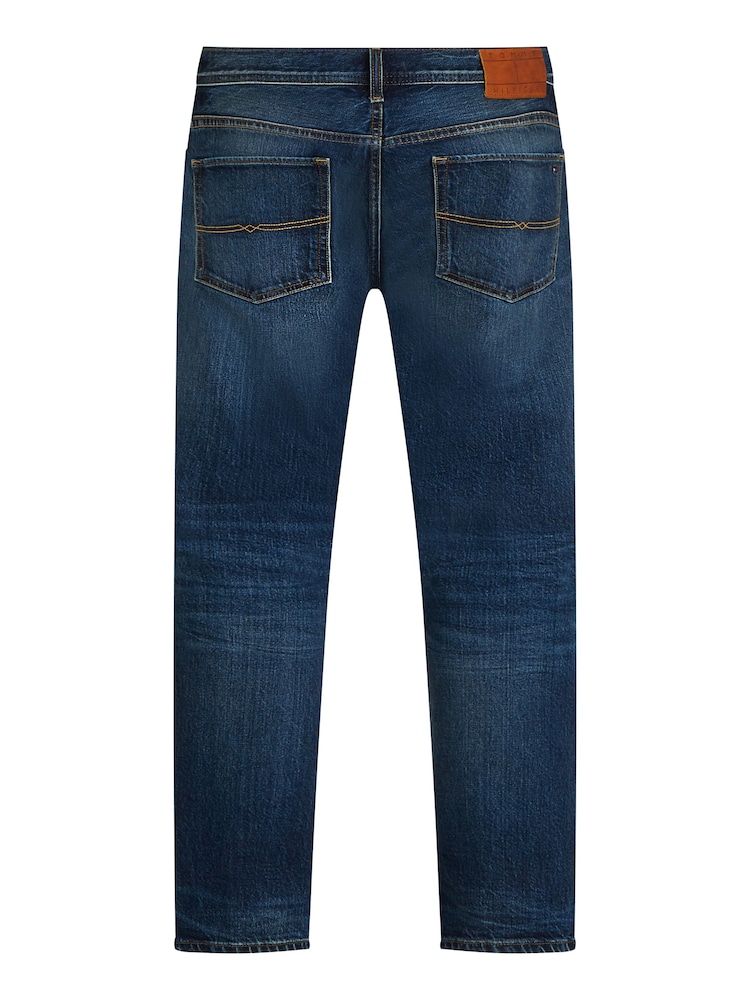 Tommy Hilfiger Blue Denton Straight Jeans - Image 6 of 6 Tommy Hilfiger Blue Denton Straight Jeans - Image 6 of 6