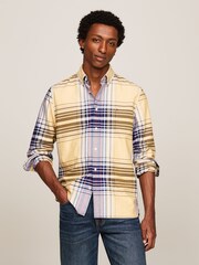 Tommy Hilfiger Yellow Oxford Checkered Shirt - Image 1 of 9