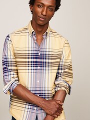 Tommy Hilfiger Yellow Oxford Checkered Shirt - Image 4 of 9