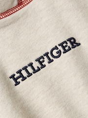 Tommy Hilfiger White Monotype Stitching Hoodie - Image 6 of 6