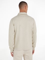 Tommy Hilfiger White Terry Half Zipped Sweatshirt - Image 3 of 6