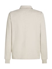 Tommy Hilfiger White Terry Half Zipped Sweatshirt - Image 5 of 6