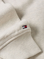 Tommy Hilfiger White Terry Half Zipped Sweatshirt - Image 6 of 6