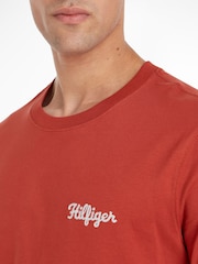 Tommy Hilfiger Red Chainstitch 100% Cotton T-Shirt - Image 3 of 6