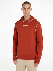 Tommy Hilfiger Red Monotype Stitching Hoodie - Image 1 of 6