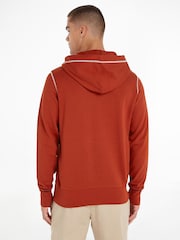 Tommy Hilfiger Red Monotype Stitching Hoodie - Image 2 of 6