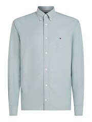 Tommy Hilfiger Green Regular Fit Oxford Shirt - Image 5 of 6