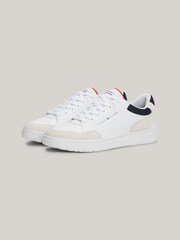 Tommy Hilfiger White Basket Core Mix Essential Trainers - Image 2 of 7
