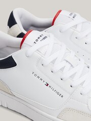 Tommy Hilfiger White Basket Core Mix Essential Trainers - Image 3 of 7