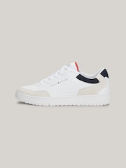 Tommy Hilfiger White Basket Core Mix Essential Trainers - Image 4 of 7