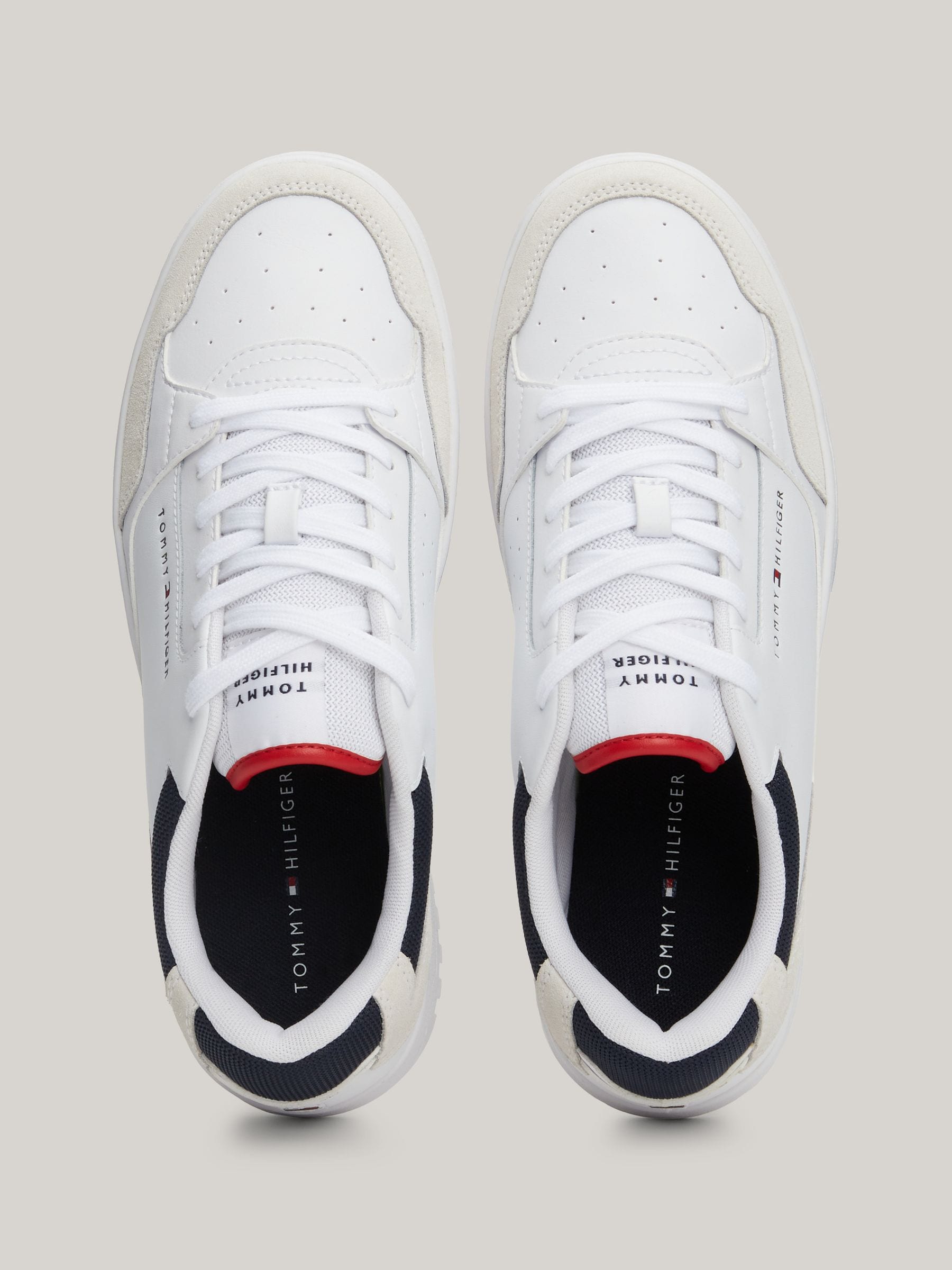 Buy Tommy Hilfiger White Basket Core Mix Essential Trainers from Next South Africa