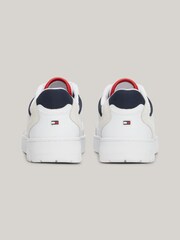 Tommy Hilfiger White Basket Core Mix Essential Trainers - Image 6 of 7
