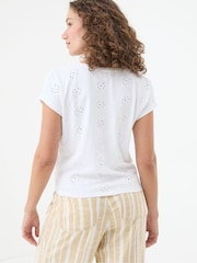 FatFace Natural Tie Front Top - Image 2 of 6