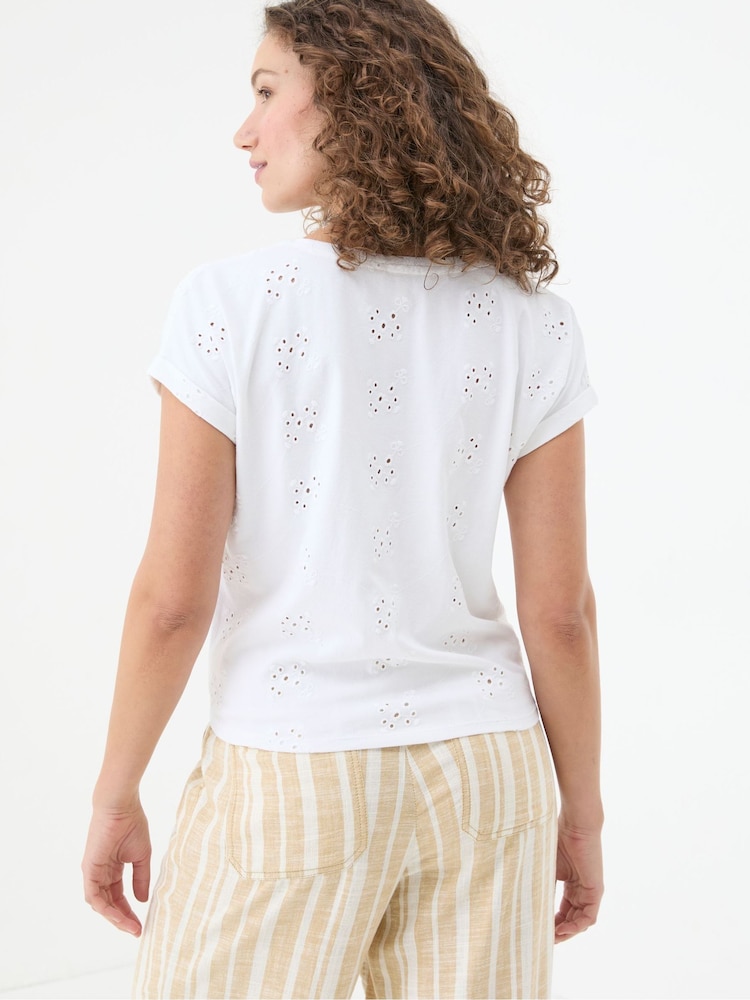 FatFace Natural Tie Front Top - Image 2 of 6