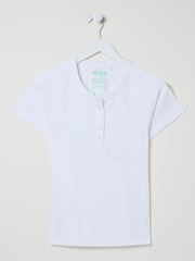 FatFace Rosa White Rib T-Shirt - Image 5 of 5