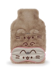 Vanilla Underground Brown Ladies Pusheen Fluffy Hot Water Bottle And Eye Mask Set - Image 2 of 7