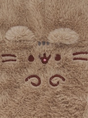 Vanilla Underground Brown Ladies Pusheen Fluffy Hot Water Bottle And Eye Mask Set - Image 7 of 7
