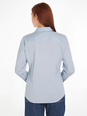 Tommy Hilfiger Blue Regular Fit Stretch Oxford Shirt - Image 2 of 6