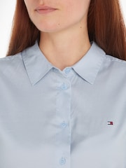 Tommy Hilfiger Blue Regular Fit Stretch Oxford Shirt - Image 3 of 6