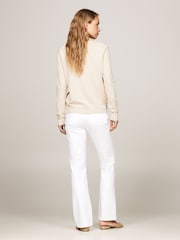 Tommy Hilfiger Brown Cotton Jersey Stitch Boat-Neck Sweater - Image 2 of 5