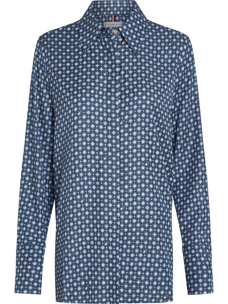 Tommy Hilfiger Blue Regular Fit Foulard Shirt - Image 1 of 3 Tommy Hilfiger Blue Regular Fit Foulard Shirt - Image 1 of 3