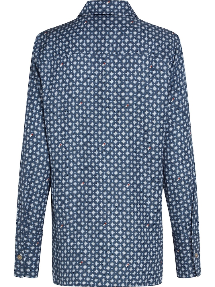Tommy Hilfiger Blue Regular Fit Foulard Shirt - Image 2 of 3 Tommy Hilfiger Blue Regular Fit Foulard Shirt - Image 2 of 3