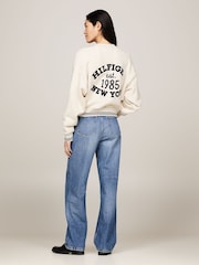 Tommy Hilfiger Cropped Varsity Zip-Up Sweatshirt - صورة 2 من 6