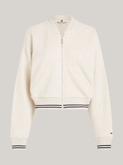 Tommy Hilfiger Cropped Varsity Zip-Up Sweatshirt - صورة 5 من 6