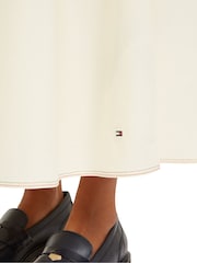 Tommy Hilfiger Yellow Ribbed Global Mix Dress - Image 4 of 5